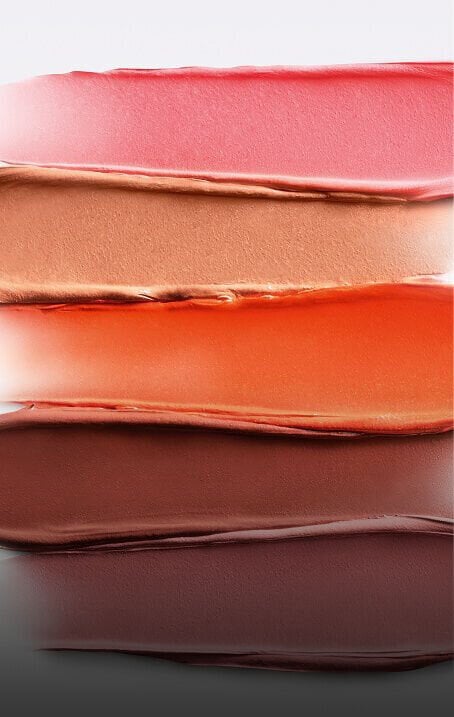 Armani Beauty Dolci Blush cream-to-powder blush texture swatches showcasing rich, buildable colour in multiple shades
