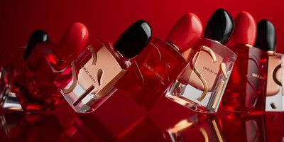 Deep matte red lipsticks