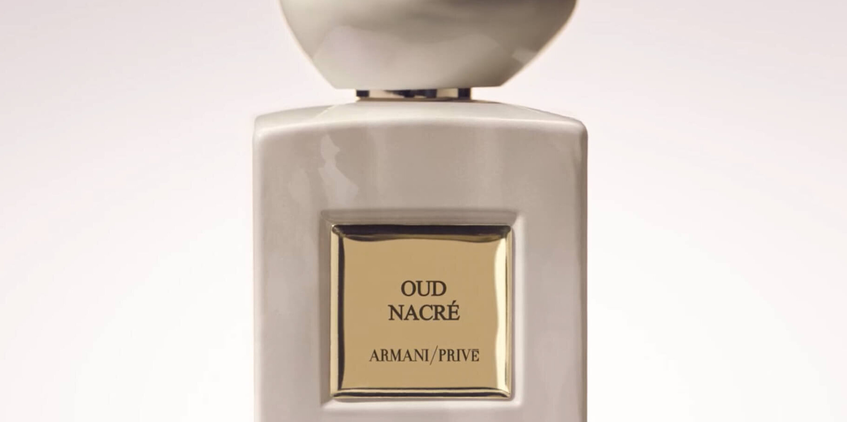 Armani Prive Oud Nacre perfume bottle.