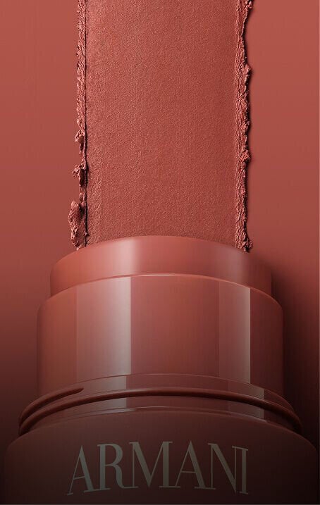 Armani Beauty Dolci Makeup Blush pocket-size blush stick with cream-to-powder formula and colour swatch.