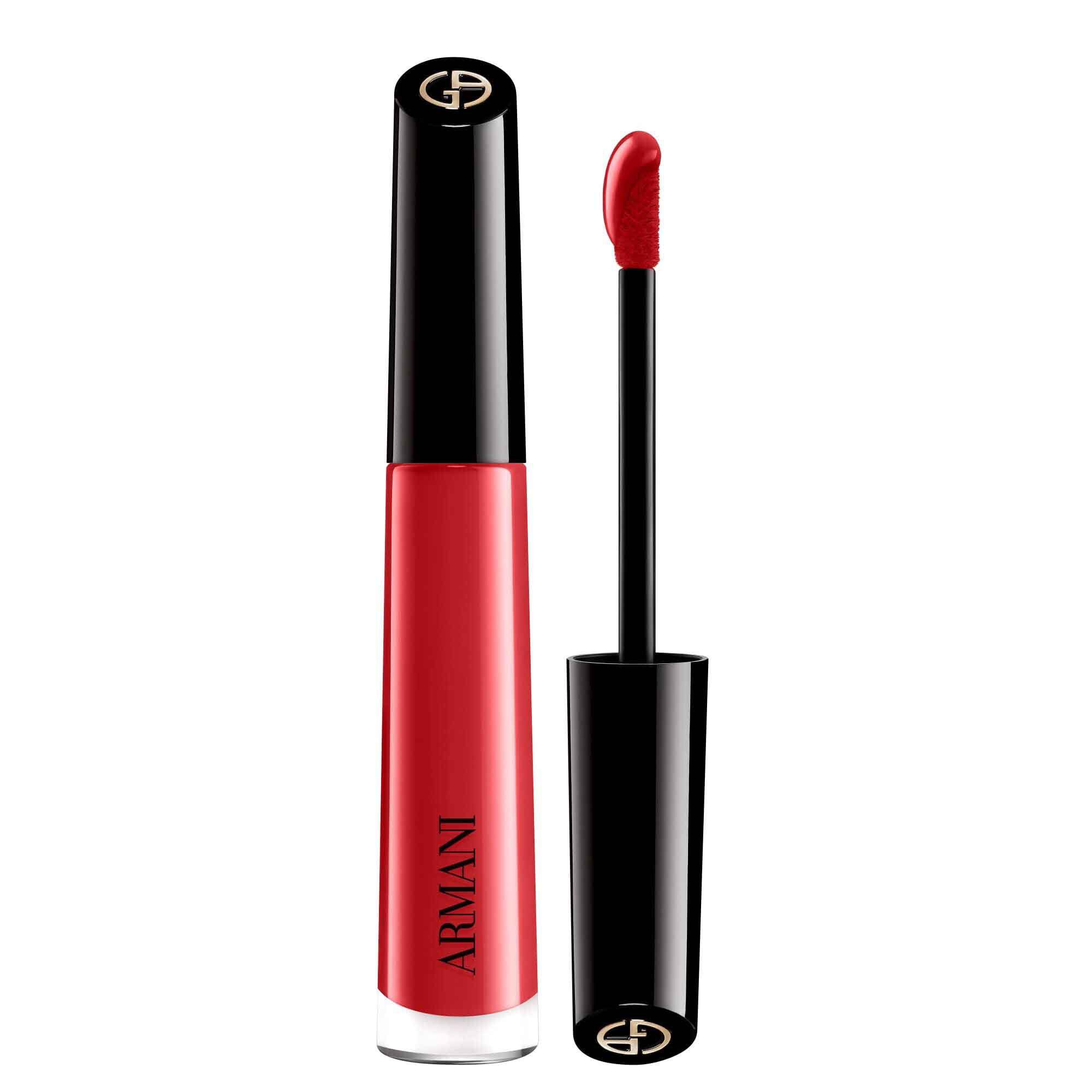 Armani Beauty Lip Maestro liquid lipstick in shade 520 Dusty Rose with precision applicator.