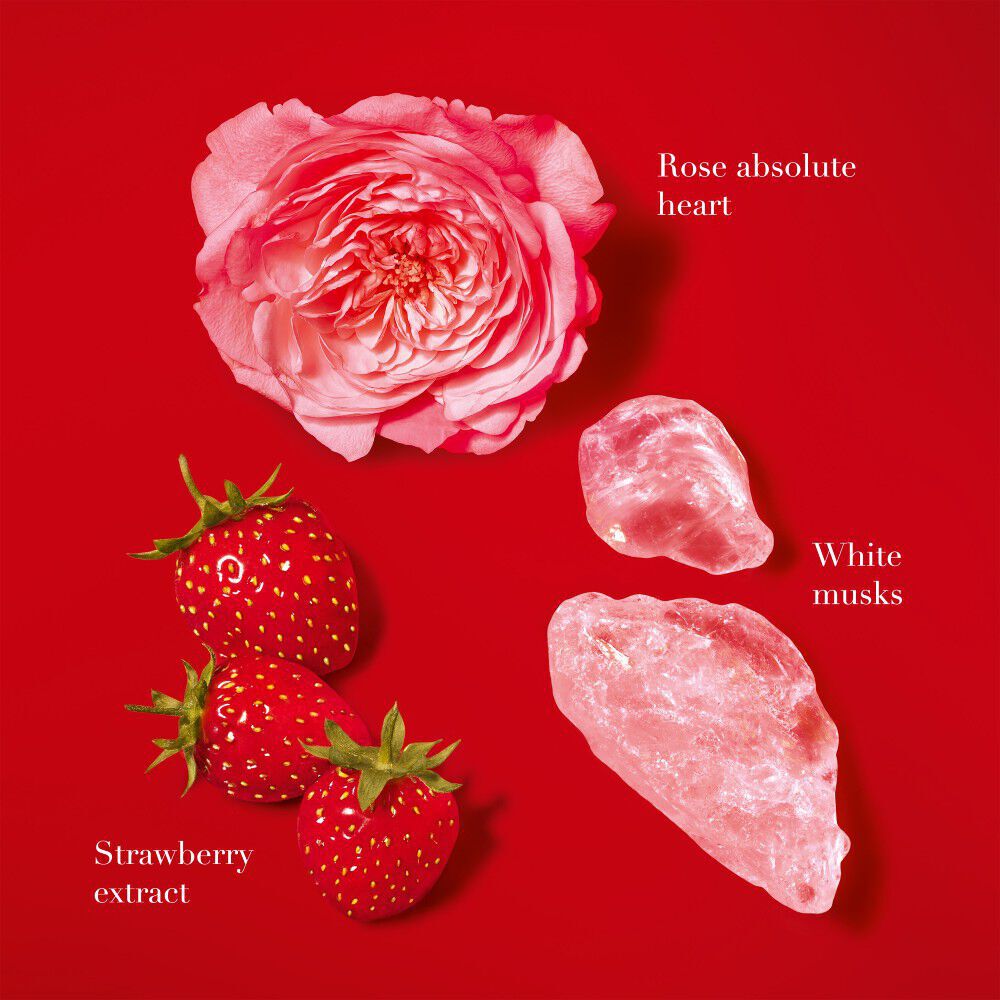 Armani Si Passione EDP Intense ingredients: Rose Absolute Heart, Strawberry Extract  and White musks.	