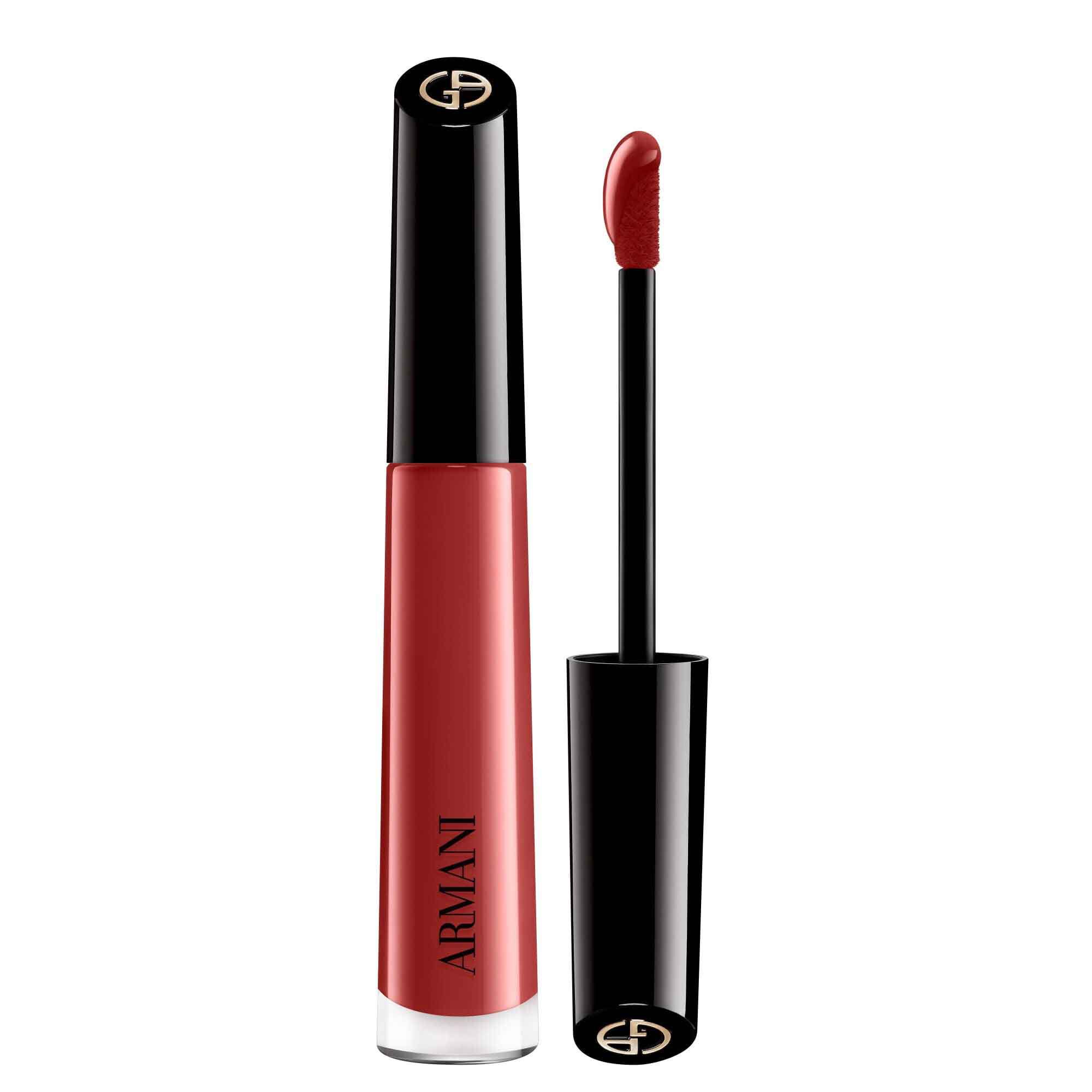 Armani Beauty Lip Maestro liquid lipstick in shade 520 Dusty Rose with precision applicator.