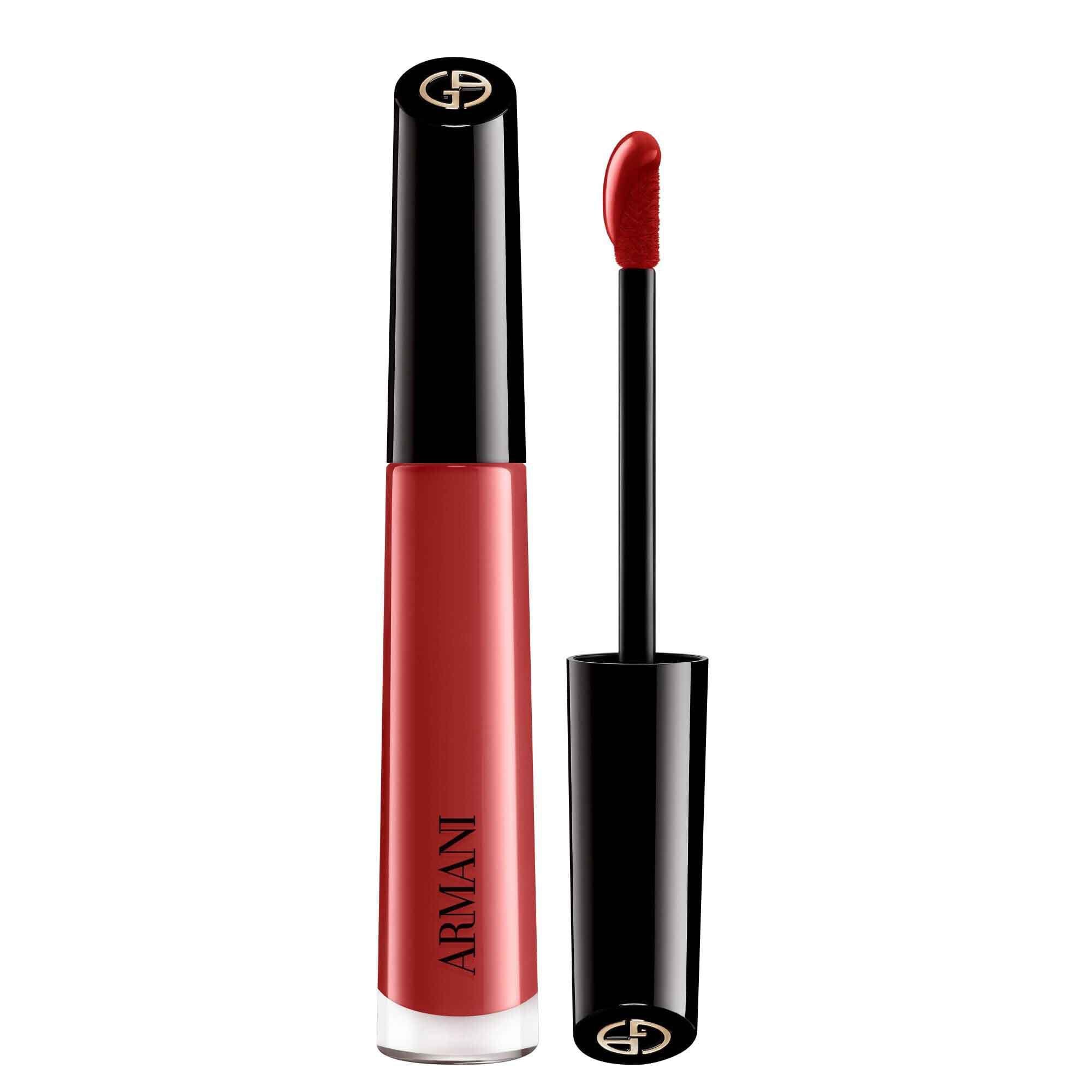 Armani Beauty Lip Maestro liquid lipstick in shade 520 Dusty Rose with precision applicator.