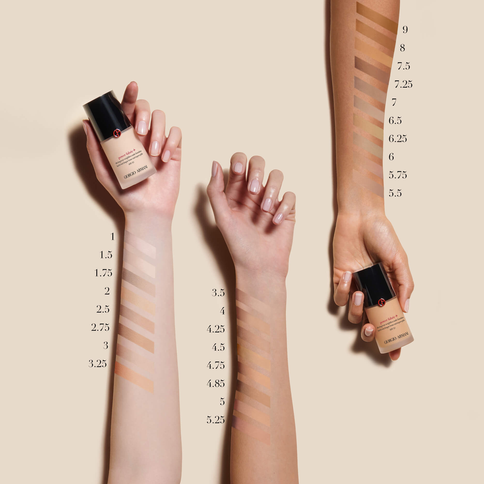 Armani power fabric longwear high cover foundation top