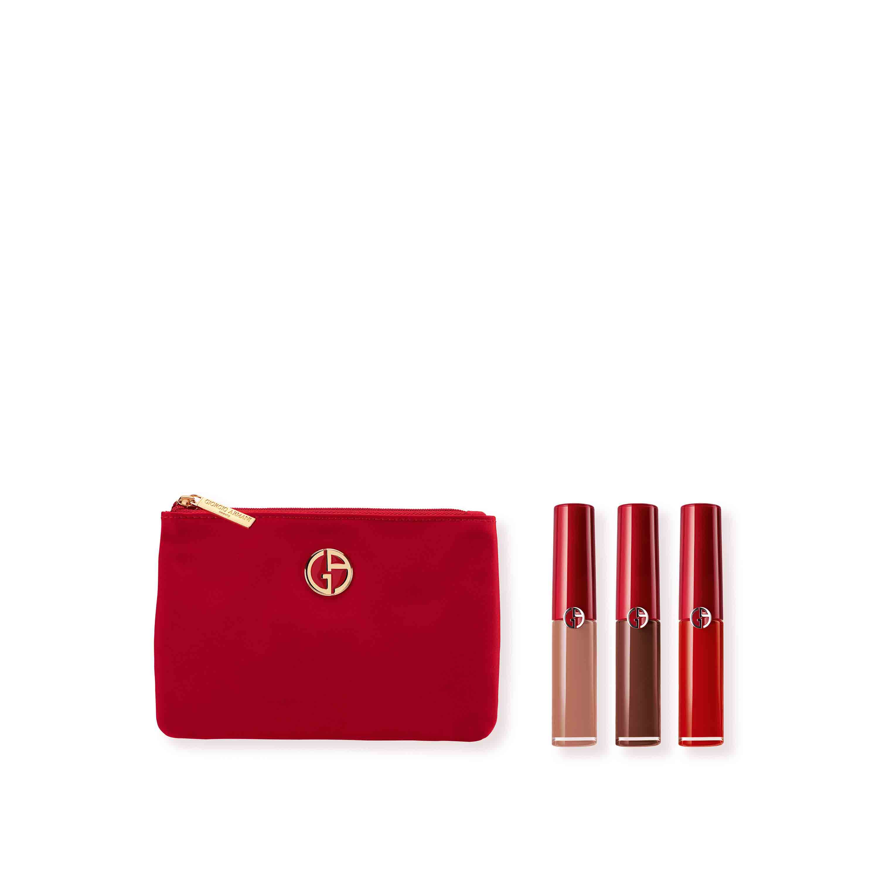 Armani exclusive christmas mini sales lip and pouch set