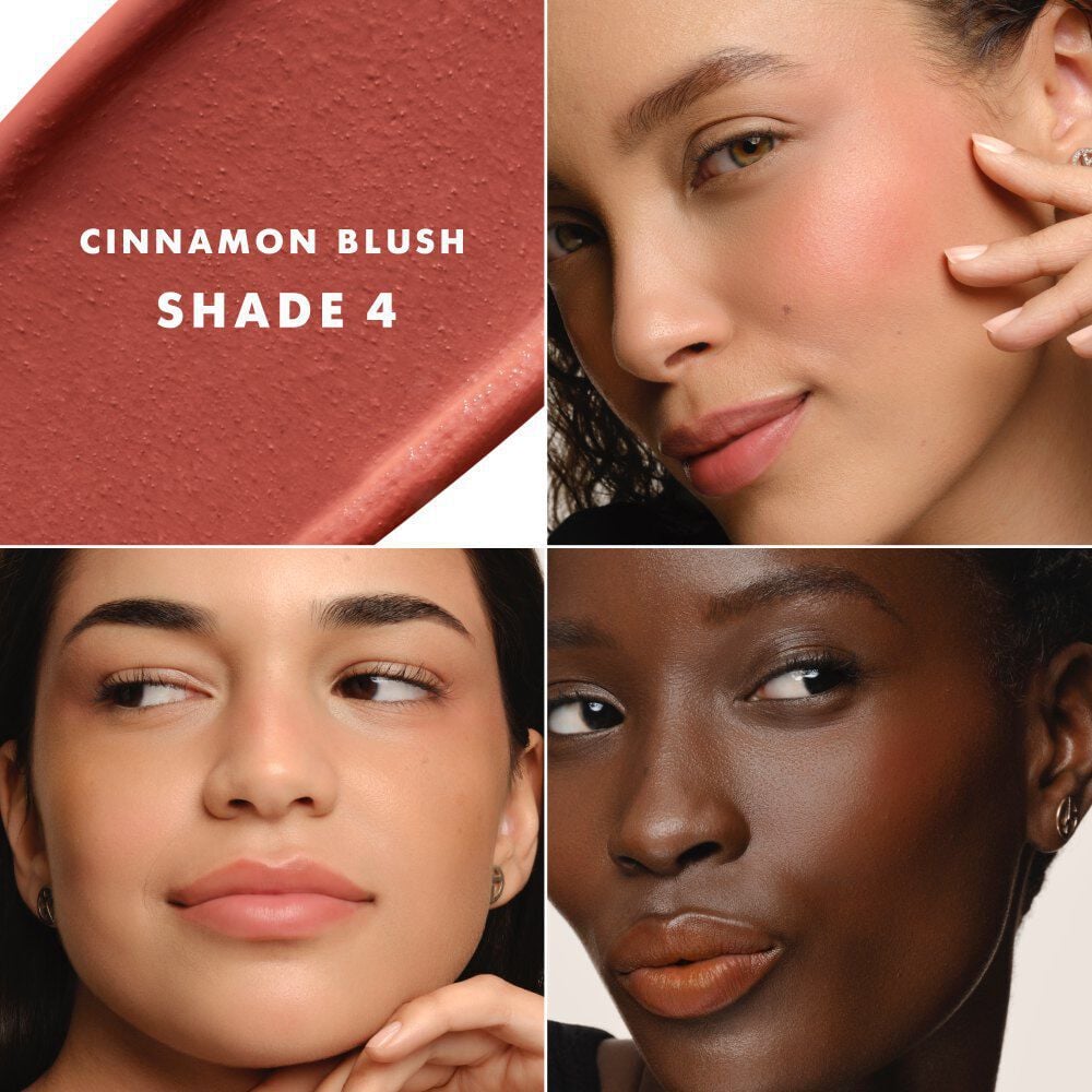 Armani Blush cream-to-powder blush showcasing shade and wear on different skin tones