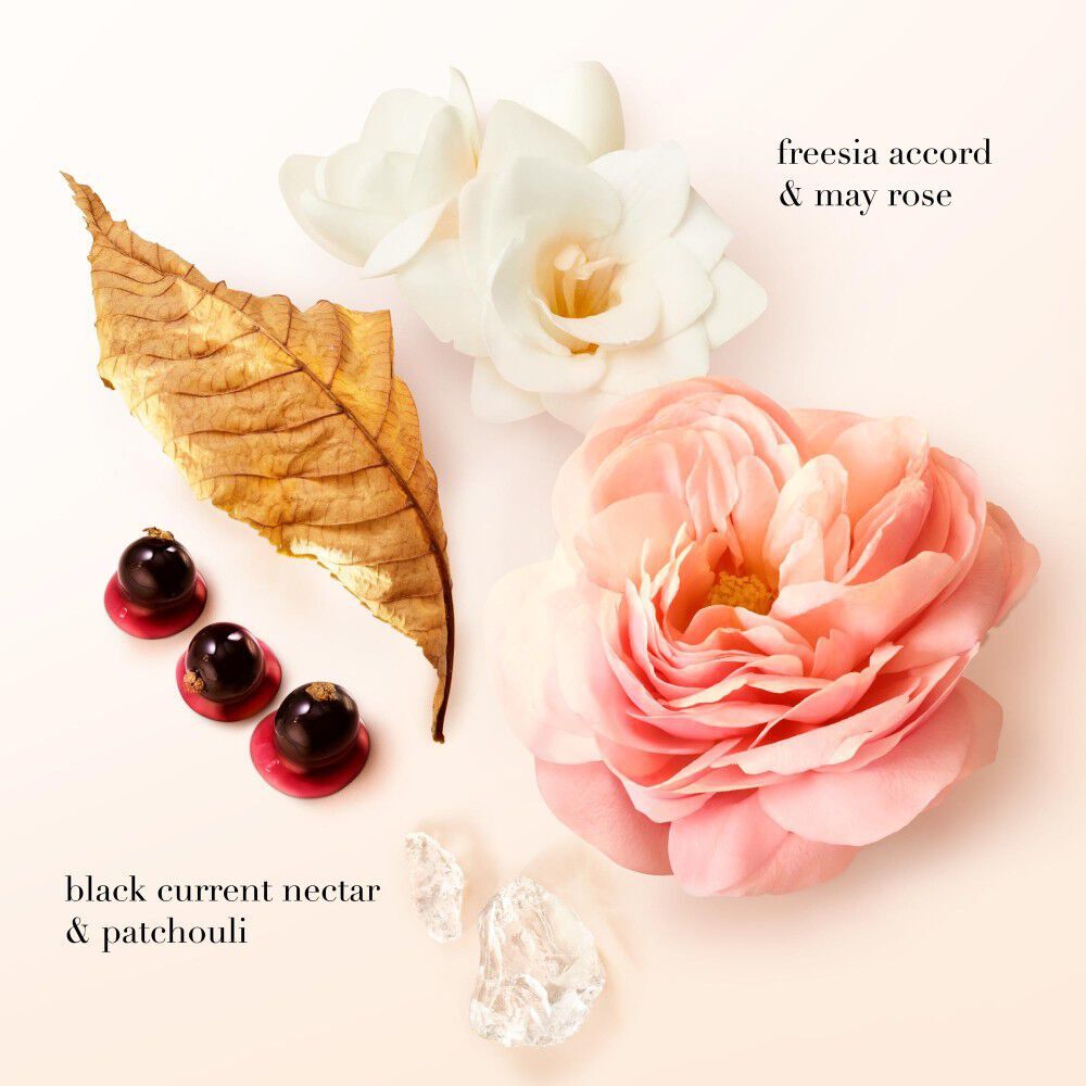 Armani Si Passione EDP Intense ingredients: Black current Nectar, Patchouli, Freesia accord and May rose.	