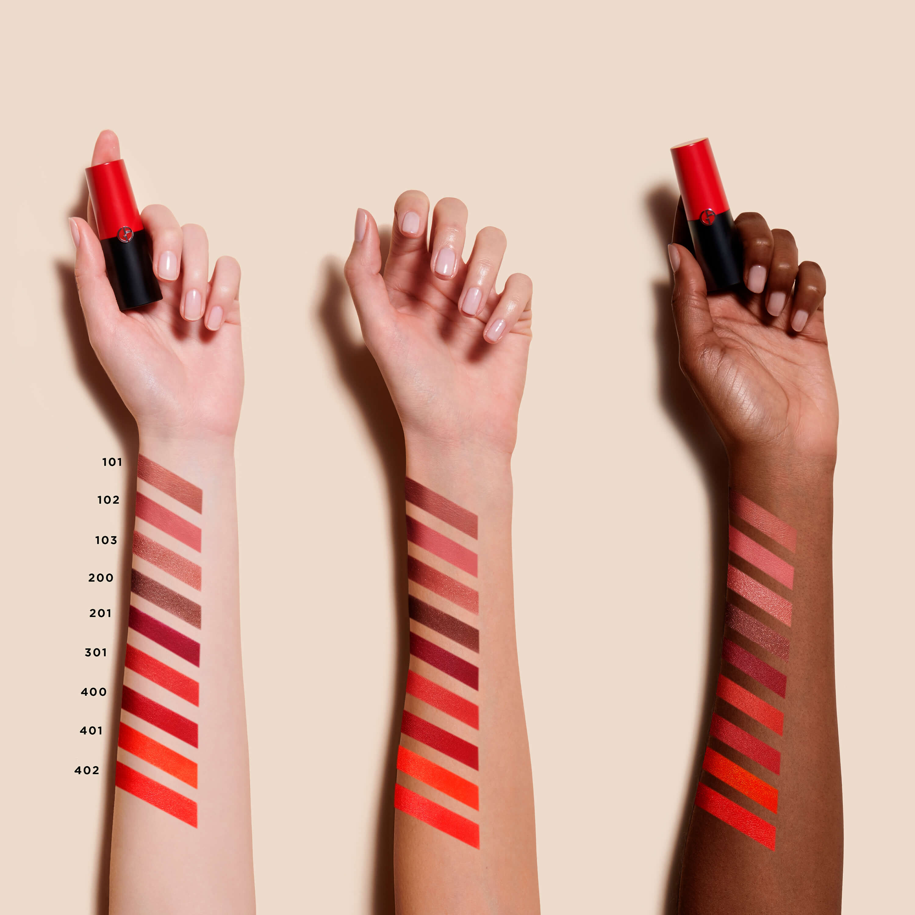 Armani matte lipstick swatches on sale