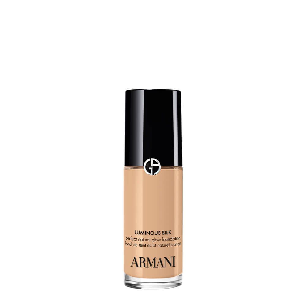 A bottle of Armani LUMINOUS SILK PERFECT NATURAL GLOW FOUNDATION.